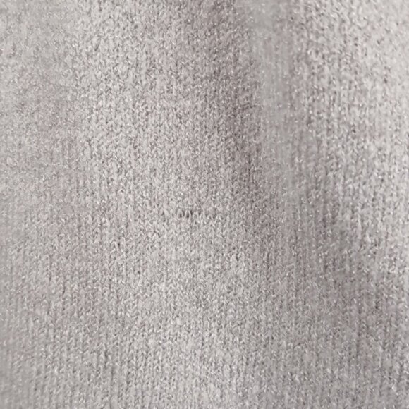 3/$20 Forever 21 Crochet Overlay Sweater Winter Pullover Slouchy Ribbed Grey - Picture 5 of 10